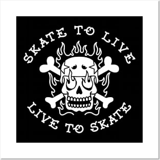 Skate to Live Posters and Art